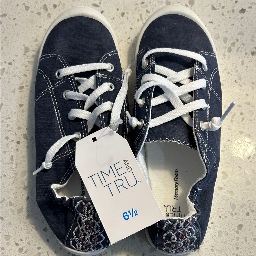 Time and Tru Kids Dark Blue Sneakers